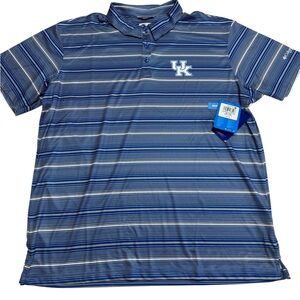 Kentucky Wildcats Blue Columbia PFG Super Terminal Tackle Polo Size XL